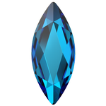 Dreamtime Crystal DC 2201 Marquise (Navette) Flat Back Crystal Bermuda Blue 14x6mm
