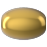 Dreamtime Crystal DC 5824 Rice Pearl Royal Gold 4mm