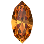 Dreamtime Crystal DC 4228 Navette Fancy Stone Dark Orange 6x3mm