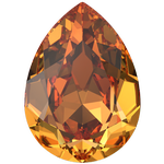 Dreamtime Crystal DC 4320 Pear Shaped Fancy Stone Dark Orange 8x6mm