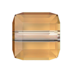 Dreamtime Crystal DC 5601 Cube Beads 6mm Dark Orange