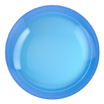 Dreamtime Crystal DC 2080 Flat Back Pearl Cabochon Crystal Electric Blue Ignite SS10