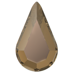 Dreamtime Crystal 2300 Pear Shape Flat Back Crystal Bronze 8x4.8mm