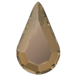 Dreamtime Crystal 2300 Pear Shape Hotfix Crystal Bronze 8x4.8mm