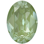 Dreamtime Crystal DC 4120 Oval Fancy Stone Crystal Paradise Green Lux 18x13mm