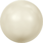 Dreamtime Crystal DC 5818 1/2 Drilled Round Pearl Cream 3mm
