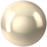 Dreamtime Crystal DC 5818 1/2 Drilled Round Pearl Cream 12mm