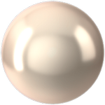 Dreamtime Crystal DC 5818 1/2 Drilled Round Pearl Creamrose 12mm