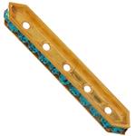 Dreamtime Crystal DC 77730 Rondelle Spacer Bars 5 Hole Blue Zircon/Gold