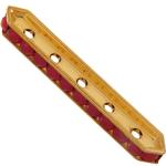 Dreamtime Crystal DC 77730 Rondelle Spacer Bars 5 Hole Dark Red Coral/Gold