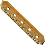 Dreamtime Crystal DC 77730 Rondelle Spacer Bars 5 Hole Jonquil/Gold