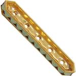 Dreamtime Crystal DC 77730 Rondelle Spacer Bars 5 Hole Pacific Opal/Gold