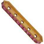 Dreamtime Crystal DC 77730 Rondelle Spacer Bars 5 Hole Rose/Gold