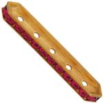 Dreamtime Crystal DC 77730 Rondelle Spacer Bars 5 Hole Ruby/Gold