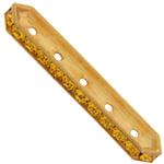 Dreamtime Crystal DC 77730 Rondelle Spacer Bars 5 Hole Sunflower/Gold