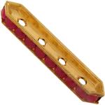 Dreamtime Crystal DC 77725 Rondelle Spacer Bars 4 Hole Dark Red Coral/Gold