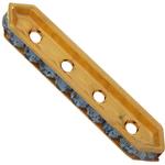 Dreamtime Crystal DC 77725 Rondelle Spacer Bars 4 Hole Denim Blue/Gold