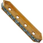 Dreamtime Crystal DC 77725 Rondelle Spacer Bars 4 Hole Indian Sapphire/Gold