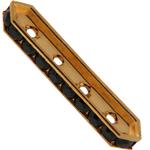 Dreamtime Crystal DC 77725 Rondelle Spacer Bars 4 Hole Jet/Gold