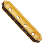 Dreamtime Crystal DC 77725 Rondelle Spacer Bars 4 Hole Mocca/Gold