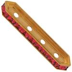 Dreamtime Crystal DC 77725 Rondelle Spacer Bars 4 Hole Padparadscha/Gold