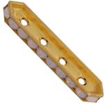 Dreamtime Crystal DC 77725 Rondelle Spacer Bars 4 Hole Rose Water Opal/Gold