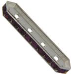 Dreamtime Crystal DC 77725 Rondelle Spacer Bars 4 Hole Amethyst/Silver
