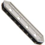 Dreamtime Crystal DC 77725 Rondelle Spacer Bars 4 Hole Jet/Silver