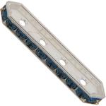 Dreamtime Crystal DC 77725 Rondelle Spacer Bars 4 Hole Montana/Silver