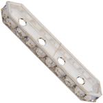 Dreamtime Crystal DC 77725 Rondelle Spacer Bars 4 Hole Silver Shade/Silver