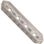 Dreamtime Crystal DC 77725 Rondelle Spacer Bars 4 Hole White Alabaster/Silver