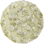 Swarovski 86601 Cabochon Pavé Jonquil on Light Yellow 6mm