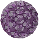 Swarovski 86601 Cabochon Pavé  Amethyst 6mm
