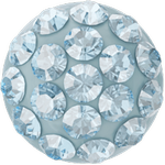 Dreamtime Crystal 86601 Cabochon Pavé Aqua on Light Blue 6mm