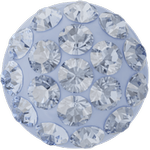 Swarovski 86601 Cabochon Pavé Light Sapphire 6mm