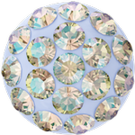 Swarovski 86601 Cabochon Pavé Light Sapphire Shimmer 6mm