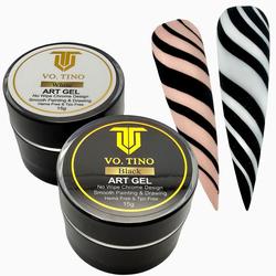 Tino Vo Art Gel Big Black & White Combo