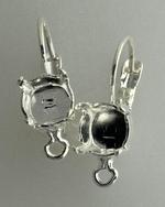 Empty Cup Chain Earrings Hand Set Stones ss39 Lever Back for Dreamtime Crystal 1088 8mm Pair