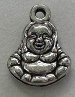 Buddha Charm-Silver 9x11mm