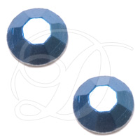 6mm Iron On Matte Blue Rhinestuds