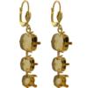 Empty Jewelry Earrings Setting for Dreamtime Crystal 1088, 4470. Pair.