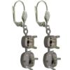 Empty Jewelry Earrings Setting for Dreamtime Crystal 1088, 4470. Pair.