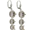 Empty Jewelry Earrings Setting for Dreamtime Crystal 1088, 4470. Pair.