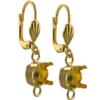 Empty Jewelry Earrings Setting with RING for Dreamtime Crystal 1088 SS39. Pair.