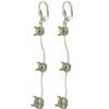 Empty Jewelry Wavy Earrings Lever Back for Dreamtime Crystal 1088 SS39. Pair.
