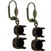 Empty Jewelry Earrings Setting for Dreamtime Crystal 1088, 4470. Pair.