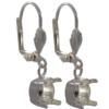 Empty Jewelry Earrings Setting for Dreamtime Crystal 1088 SS47. Pair.