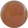 German Round Glass Cabochon Swirl 18mm Crystal Matte/Chili Pepper