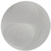 German Round Glass Cabochon Swirl 18mm Crystal Matte