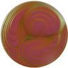 German Round Glass Cabochon Swirl 18mm Crystal Matte/Mahogany